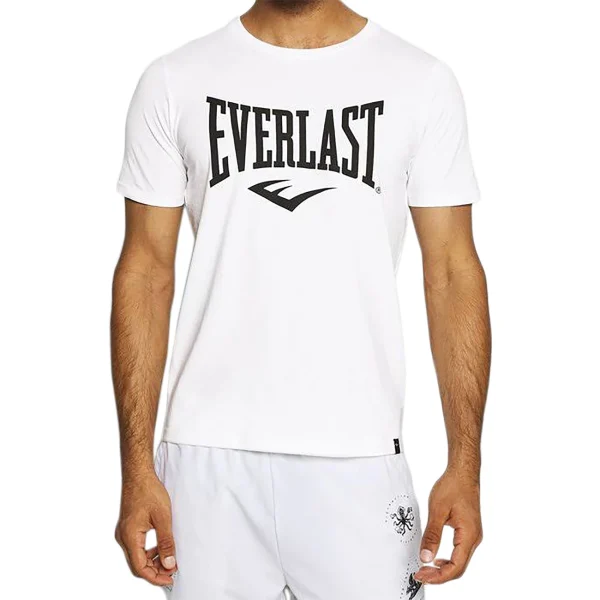 Offres ✨ Fitness Homme Everlast T-shirt Manches Courtes Everlast Russel BLANC 👏 6