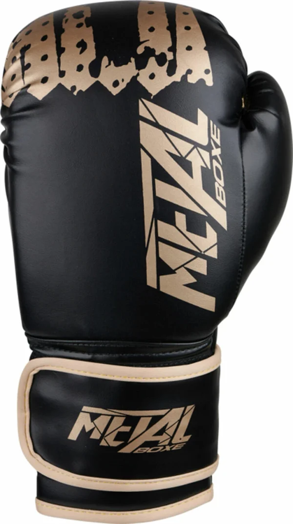 Bon marché 👍 GANTS DE BOXE METAL BOXE TRAINING GLOVES BLACK/GOLD 🔥 1