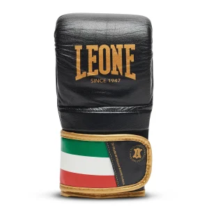 Tout neuf 😀 Boxe Leone 1947 Gants De Sac Italy NOIR 👍 16