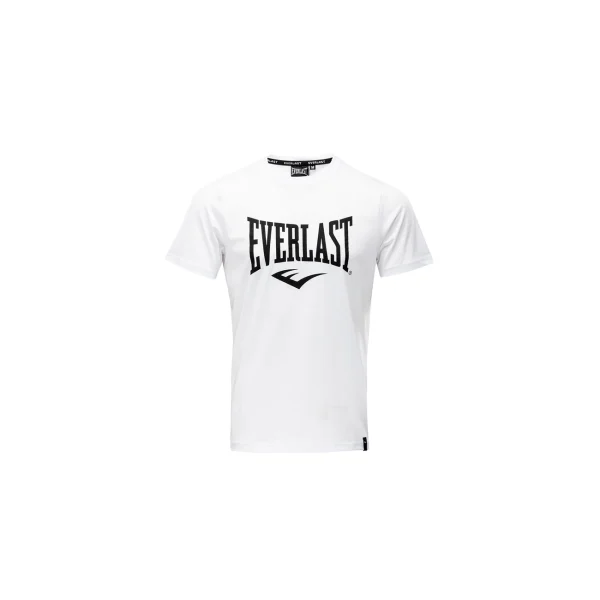 Offres ✨ Fitness Homme Everlast T-shirt Manches Courtes Everlast Russel BLANC 👏 3