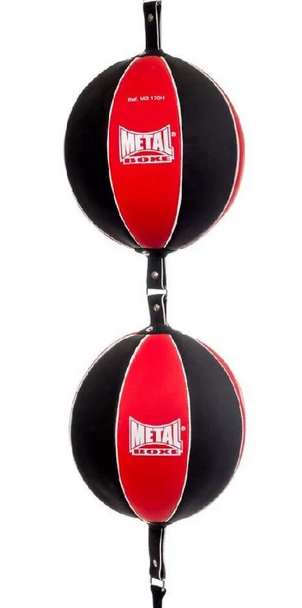 Le moins cher ✔️ Boxe Anglaise Metal Boxe Sac De Frappe Double Ballon Élastique Metal Boxe NOIR 🔥 3