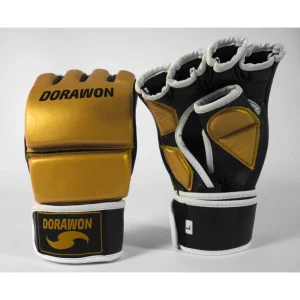 De gros ✔️ Combat Libre Dorawon Dorawon, Gants De Mma Cuir Professionnel Fresno, Or Et Noir JAUNE 🎉 7